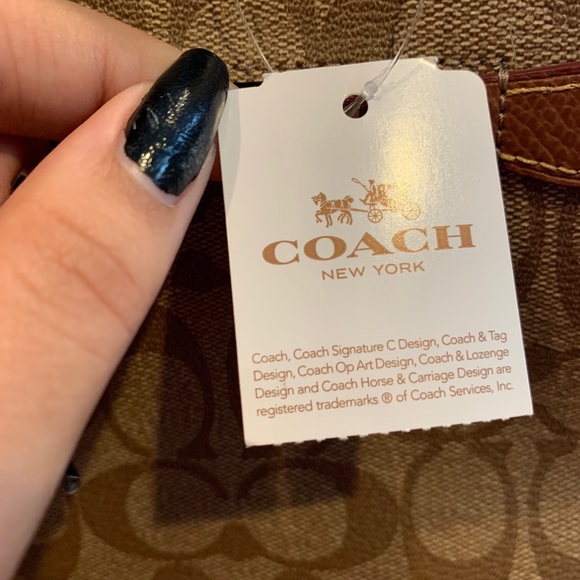 Coach Sig Zip Top Tote-NWT - Picture 6 of 7